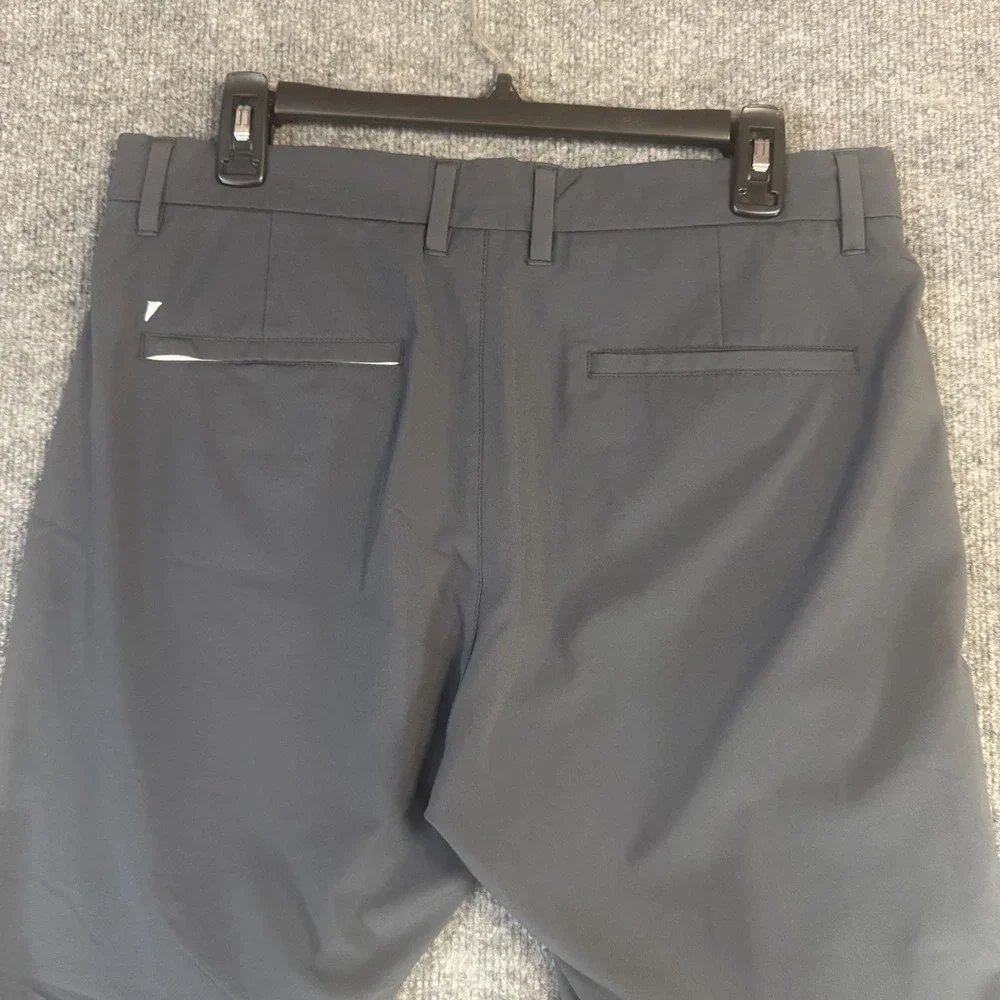 PRIMO Jogger Pants Men 33 Short Gray Stretch Slim Dress Golf Performance Preppy